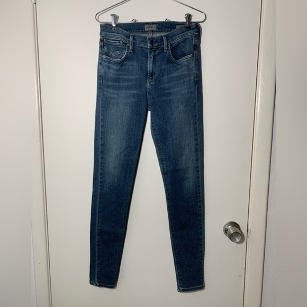 Agolde Sophie, blue, skinny jeans, mid-rise denim, size 27